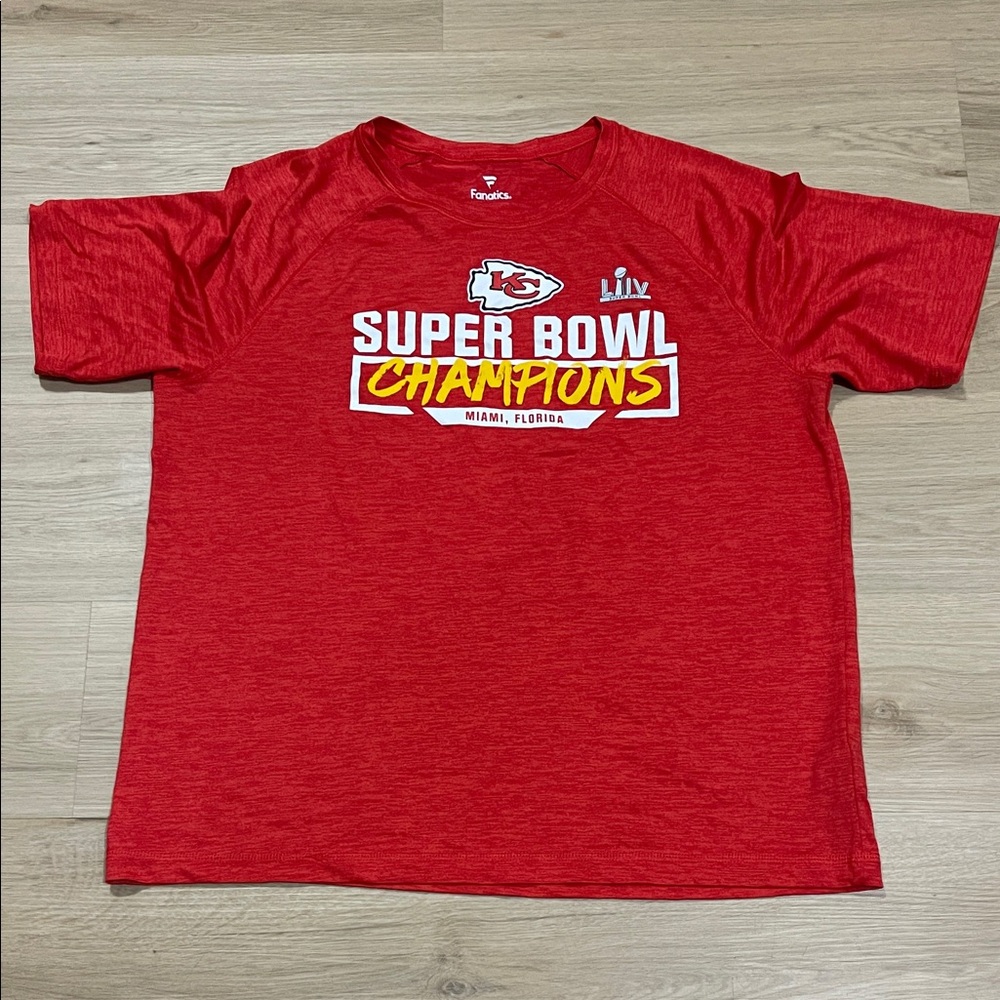Fanatics Red Super Bowl Champions Shirt